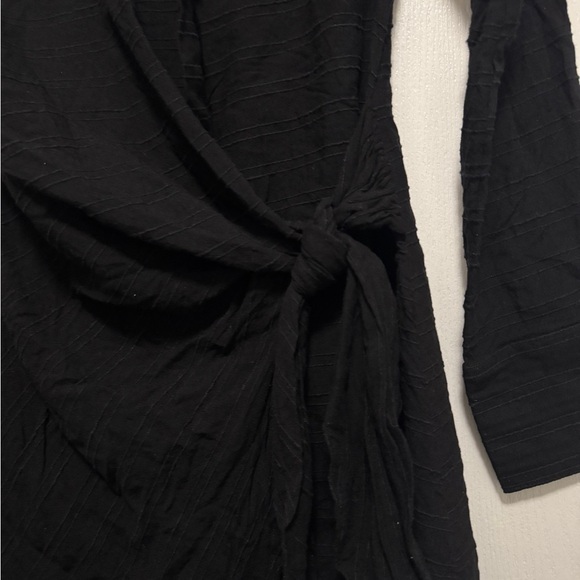 L*Space Black Wrap Mini Dress - Picture 4 of 8